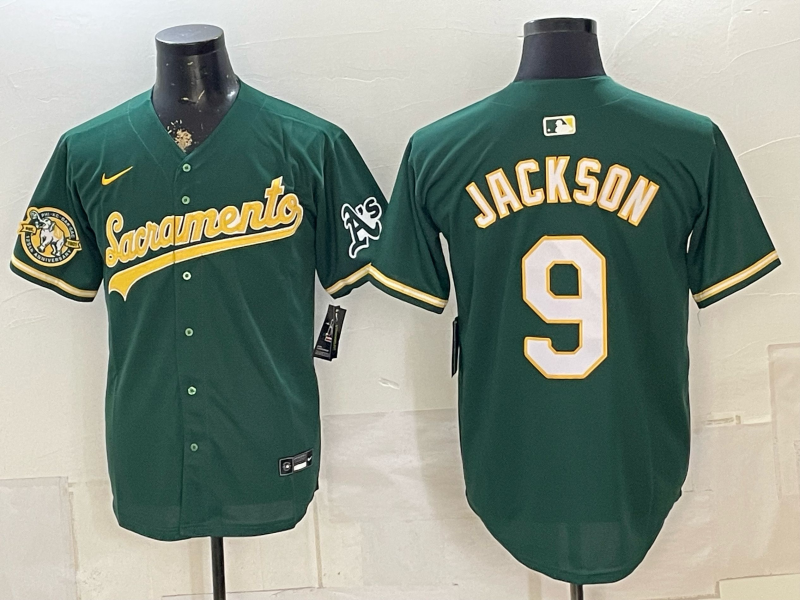 Men Oakland Athletics #9 Jackson green Nike 2026 MLB Jersey 0717002